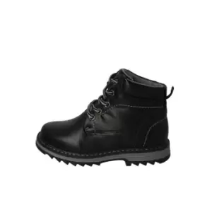 Image of JC Dees Pu Boys Laced Boot - Black