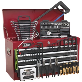 Image of Sealey AP2201BBCOMBO Topchest 6 Drawer - BB Runners - Red/Grey & 9...
