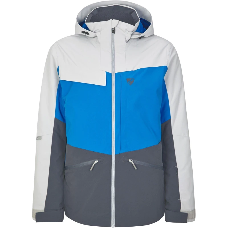 Image of Ziener Mens Tarpu Weather-Resistant Ski Jacket Dusty Grey male M (50)