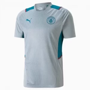 image of PUMA Man City Training Mens Jersey, Aquamarine, size 2X Large, Clothing