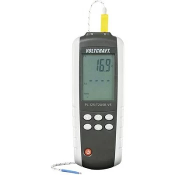 image of VOLTCRAFT PL-125-T2 Thermometer -200 - +1372 °C Sensor type K, J