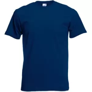 Image of Fruit Of The Loom Mens Screen Stars Original Full Cut Short Sleeve T-Shirt (2XL) (Navy)
