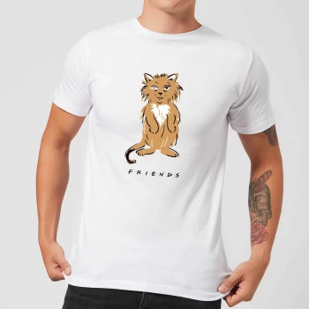 Image of Friends Smelly Cat Mens T-Shirt - White - XS
