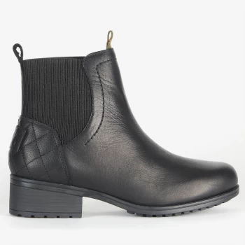 image of Barbour Womens Eden Waterproof Leather Chelsea Boots - Black - UK 8