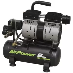 image of Sealey SAC0607S Low Noise Air Compressor 6L Direct Drive 0.7hp