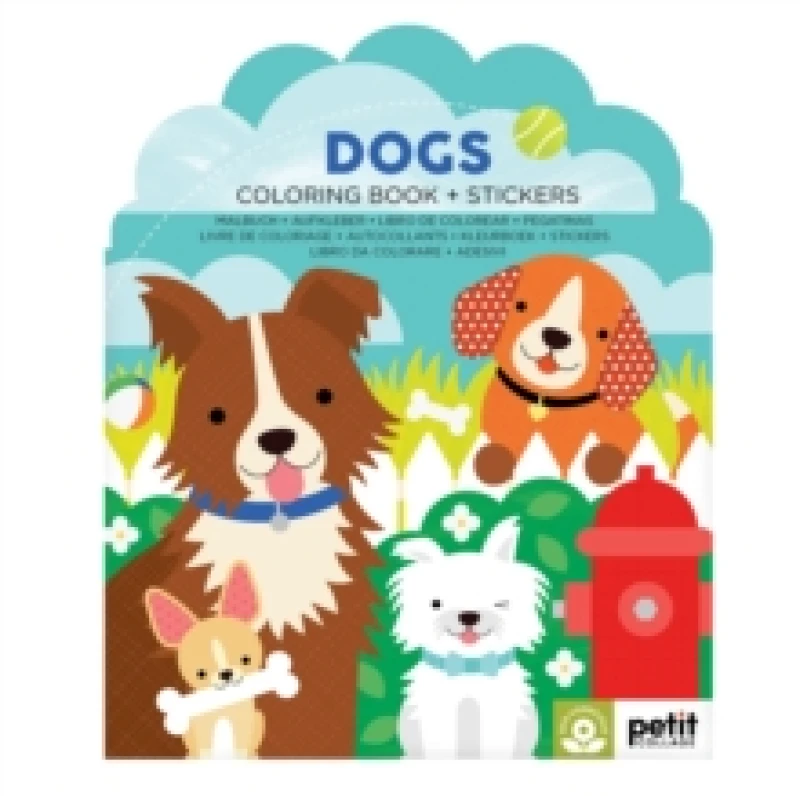 Image of Dogs Coloring Book + Stickers Paperback / softback