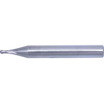 image of 16.00MM Carbide 2 Flute Plain Shank Short Series Ball Nosed Slot Drill - Swisstech