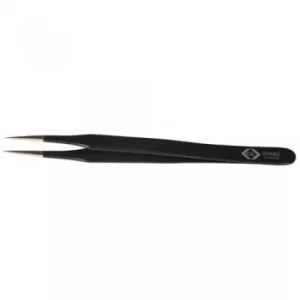 image of CK Precision ESD Tweezers Flat Fine Smooth Tips