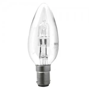 Image of Status 28W Halogen Small Bayonet Cap Candle Bulb - 10 Pack