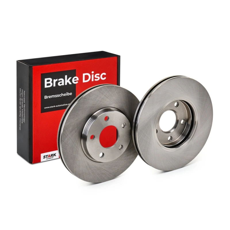 Image of STARK SKBD-0020264 Brake disc Front Axle, Vented, Cast Iron, Uncoated, Untreated, without bolts/screws Cast Iron Brake Disc (82)