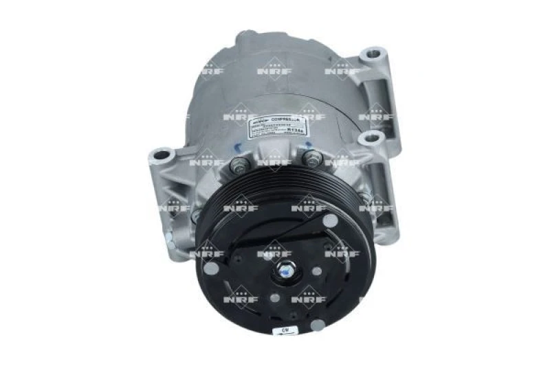 Image of NRF 32252 AC Compressor EASY FIT PAG 46, with PAG compressor oil, with gaskets/seals Compressor,air conditioning (447)