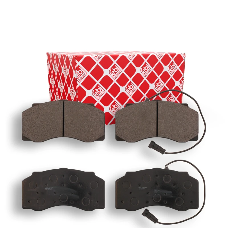 Image of FEBI BILSTEIN 16691 Brake pad set Front Axle, incl. wear warning contact Brake Pad Set,disc brake (402)
