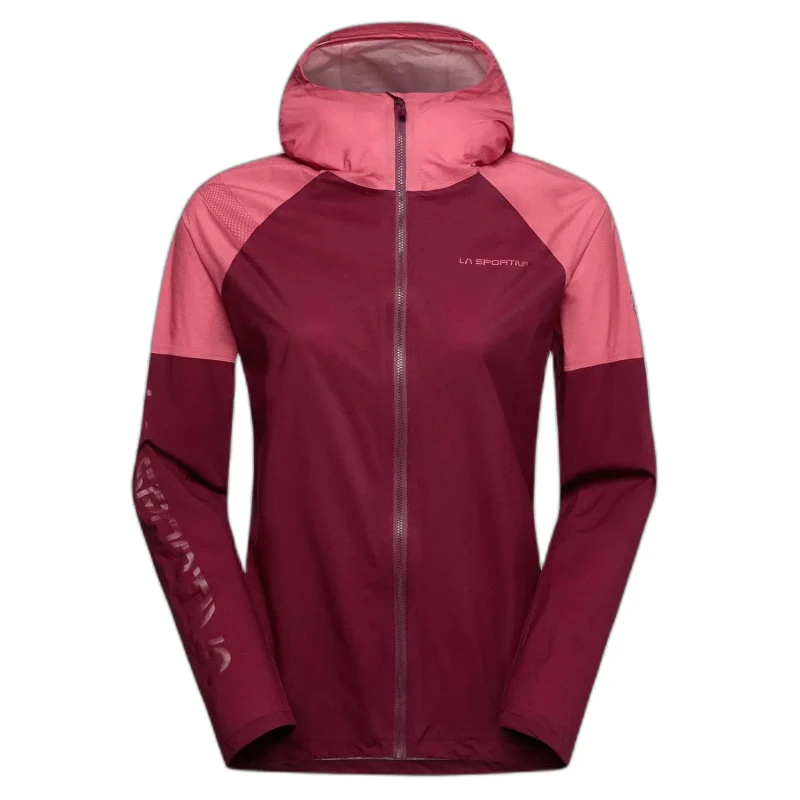 Image of Womens waterproof jacket La Sportiva Pocketshell Rouge Female XS