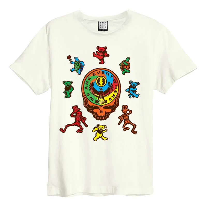 Image of Amplified Amplified Men We Are Everywhere Grateful Dead T-Shirt in White Size: X-Small White XS Male 5063107763907