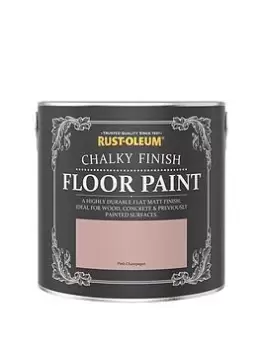 image of Rust-Oleum Chalky Floor Paint Pink Champagne 2.5L