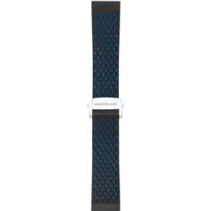Image of Mont Blanc Strap Summit 2 Blue Rubber Sport