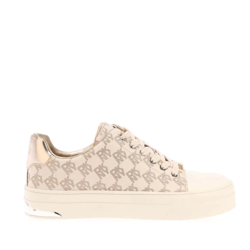 Image of DKNY York Lace Up Trainers White female UK 2.5