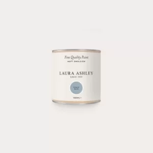 Image of Laura Ashley Matt Emulsion Paint Chalk Blue Tester 100ml