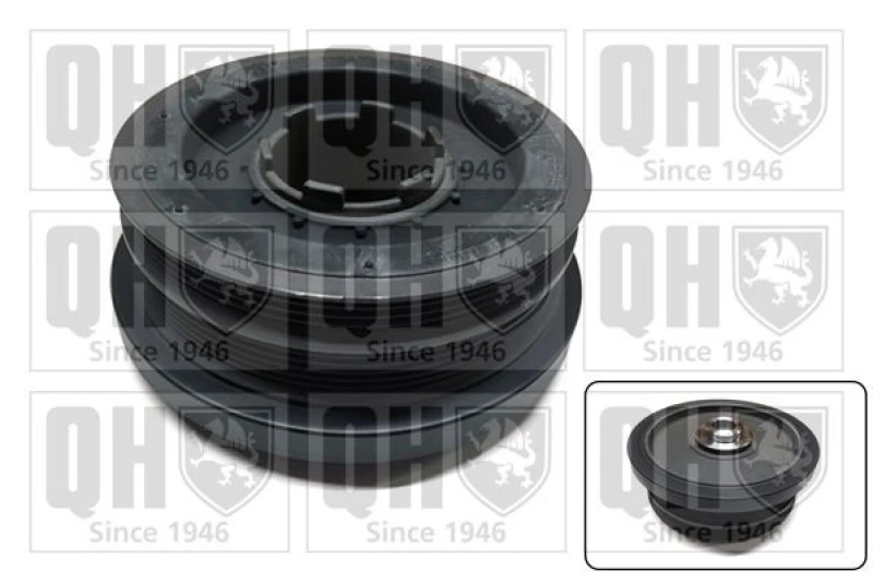 Image of QUINTON HAZELL Crankshaft pulley QUINTON HAZELL QCD41