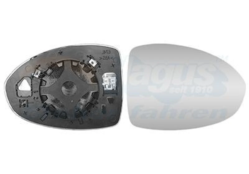 Image of VAN WEZEL Wing mirror glass VAN WEZEL 1648838