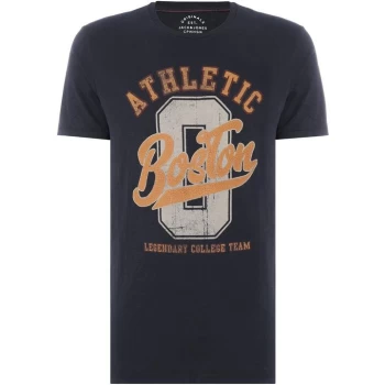 Image of Jack and Jones Superior Printed T-Shirt - Navy