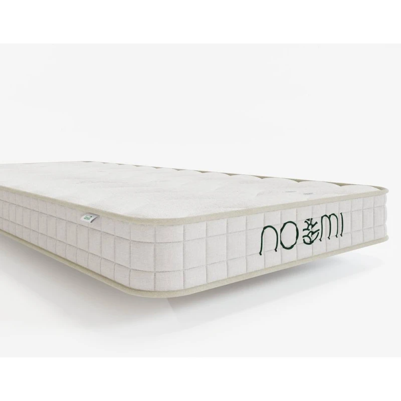 Image of Noomi Bamboo Natural Latex Pocket Sprung Mattress in White Size: Small Single White Unisex Small Single