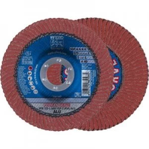 image of PFERD 67689068 POLIFAN-serrated washer PFR 125-L A40 SGP CURVE ALU Diameter 125mm 10 pc(s)