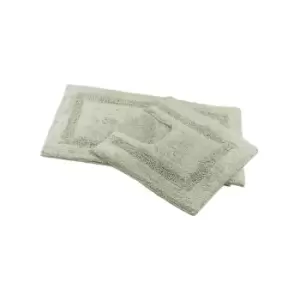 Image of Emma Barclay Brillaire Bath And Pedestal Mat Set, Silver