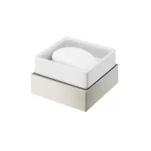 Image of Brushed Nickel Soap Dish & Holder