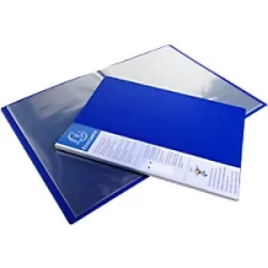 Exacompta Display Books PP A4, 10 Pkts, Blue, Pack of 20