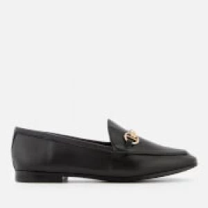 Dune Womens Guiltt Leather Loafers - Black - UK 6 - Black