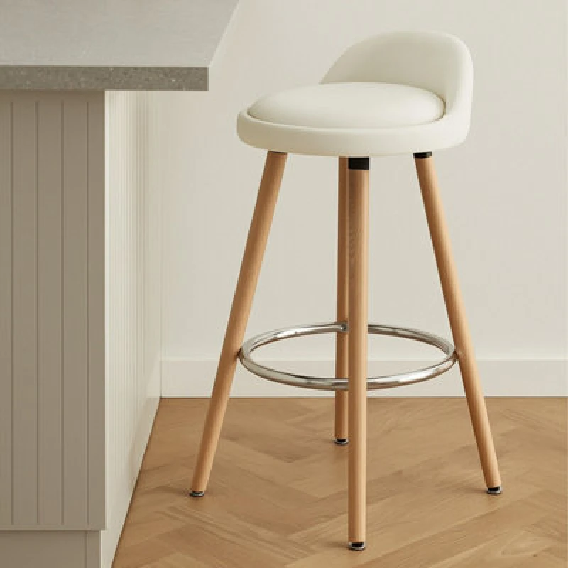 Image of Premier Housewares Interiors by Premier Normann Bar Stool White