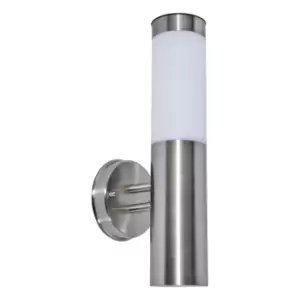 Image of Zink CRESWELL LED Solar Wall Light Stainless Steel