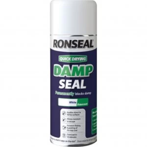 image of Ronseal Quick Dry Damp Seal Aerosol White 400ml