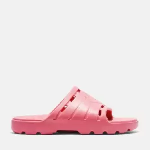Image of Timberland All Gender Get Outslide Sandal In Pink Pink Product gender genderless, Size 3.5