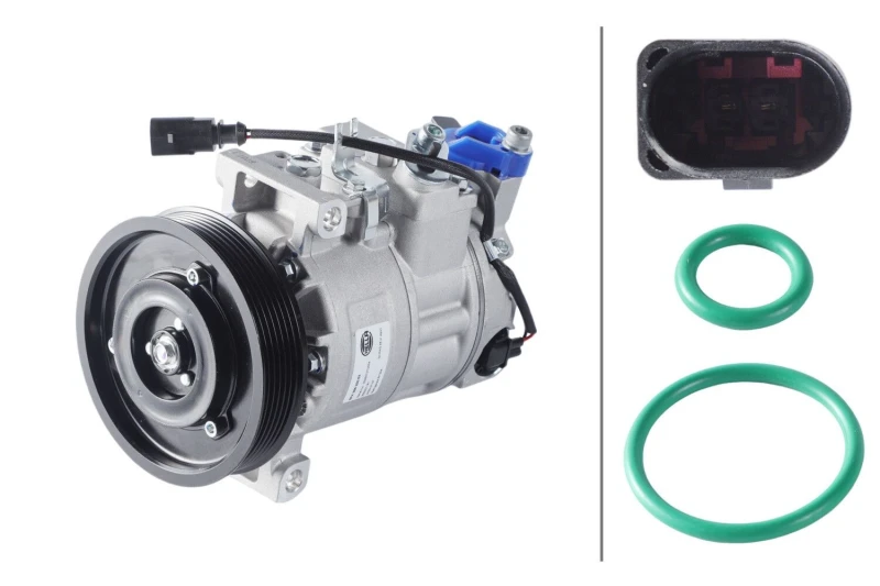 Image of HELLA Air conditioning compressor HELLA 8FK 366 200-531
