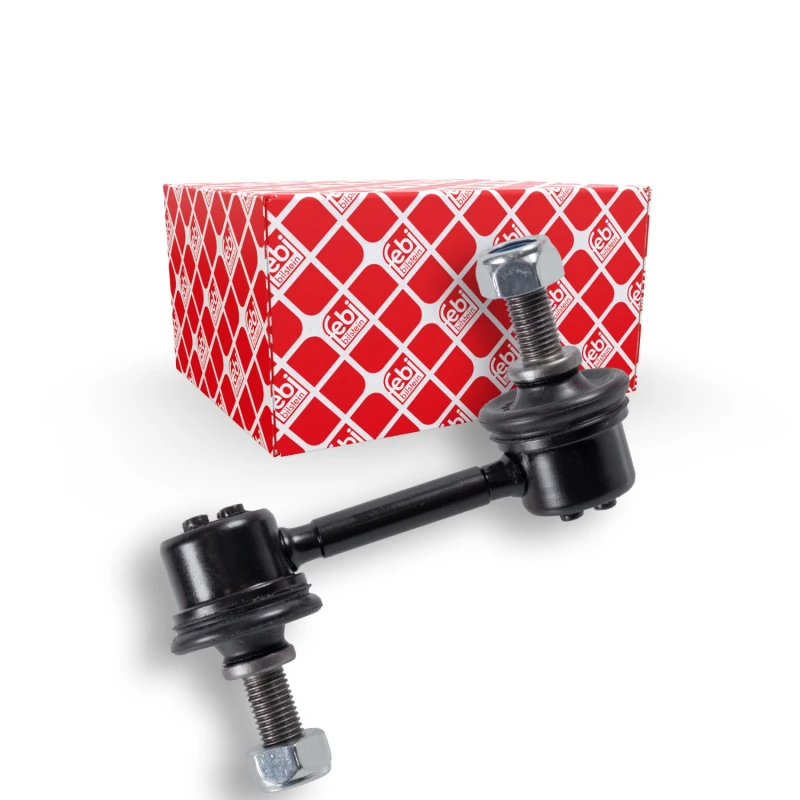 Image of FEBI BILSTEIN 28054 Anti-roll bar link OE Turbo NEW, with nuts Steel Link Stabiliser (3229)