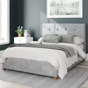 Image of Aspire Presley Ottoman Bed, Kimyo Linen Silver Double