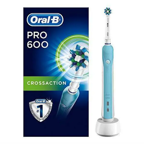 Image of Oral B Pro 600 CrossAction Rechargeable Electric Toothbrush