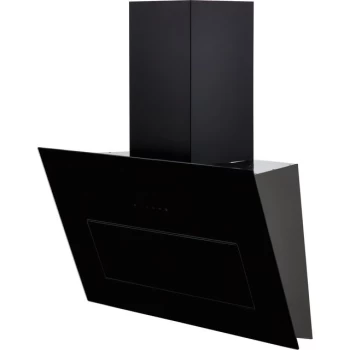 Image of Elica BLOOM-STD-BLK 85cm Chimney Cooker Hood - Black Glass - A Rated