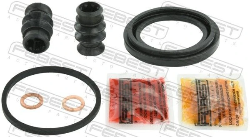 Image of FEBEST 0375-CDF Brake Caliper Repair Kit Front Axle Repair Kit,brake caliper (405)