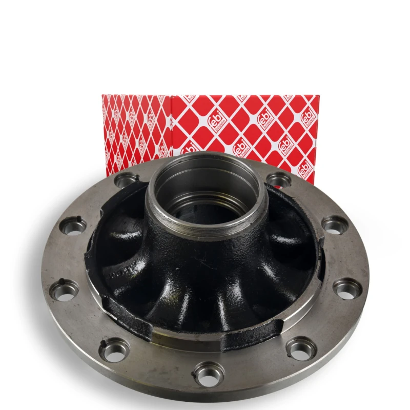 Image of FEBI BILSTEIN 174172 Wheel Hub Rear Axle, without wheel bearing Wheel Hub (653)