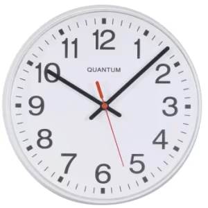 image of 2500 10" Round White Quartz Clock