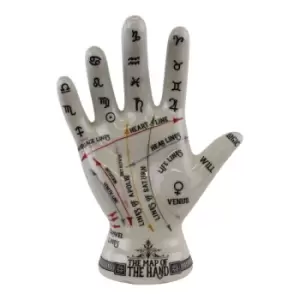 Image of Ceramic Crackle Phrenology Hand