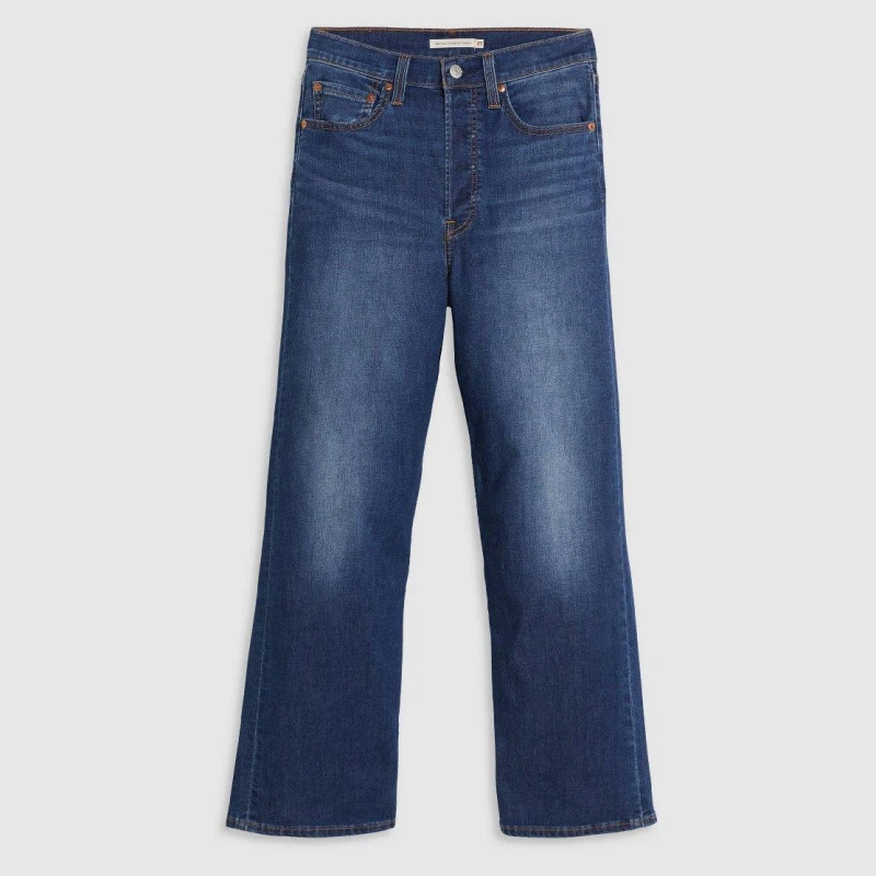 Image of Levis Womens Ribcage Ankle Straight Leg Jeans Cool Agenda female 25 L27