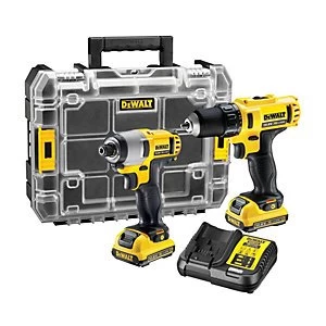 Image of DEWALT DCK211D2T 10.8V 2 x 2.0Ah XR Cordless Drill and Impact Driver Twin Pack