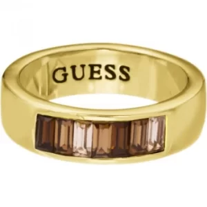 image of Ladies Guess PVD Gold plated Size L.5 Ring