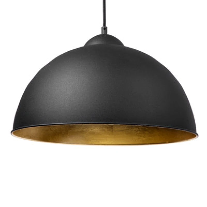 Image of Beliani Pendant Lamp Cetina Metal Black