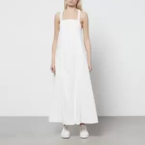 image of Free People Womens Desert Hearts Apron Dress - Bright White - L