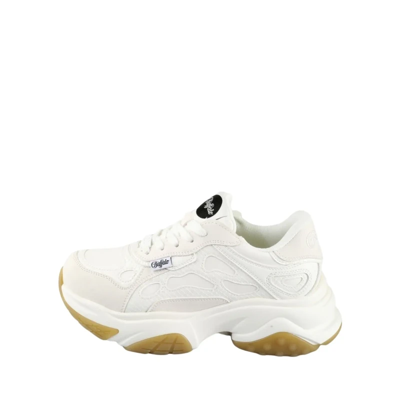 Image of Buffalo Womens Trainers Buffalo Taifun - Vegan Nappa/Nubuck Blanc Female 38